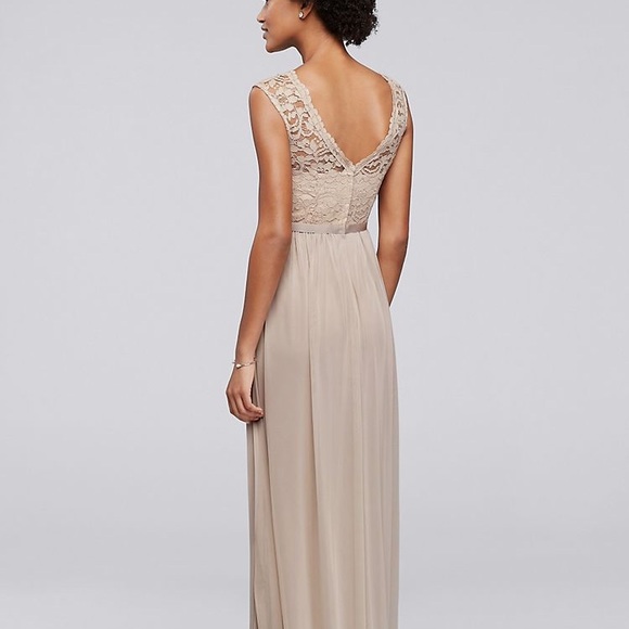 David’s Bridal Petal Lace Top Dress - Picture 2 of 5